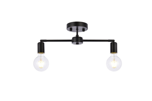 Zane Outdoor (Damp) Flush Mount Ceiling Light by Elegant Lighting
