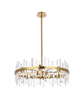 Buy satin-gold Serena Chandelier by Elegant Lighting