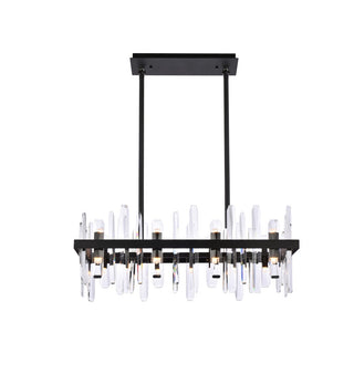 Buy black-and-clear-shade Serena Chandelier by Elegant Lighting