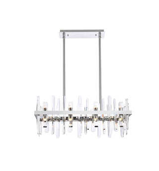 Buy chrome-and-clear-shade Serena Chandelier by Elegant Lighting