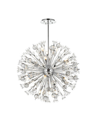 Buy chrome-and-clear-shade Vera Pendant by Elegant Lighting