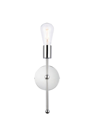 Buy chrome Keely Outdoor (Damp) Sconce by Elegant Lighting