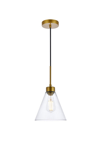 Buy brass Mera Outdoor (Damp) Pendant by Elegant Lighting
