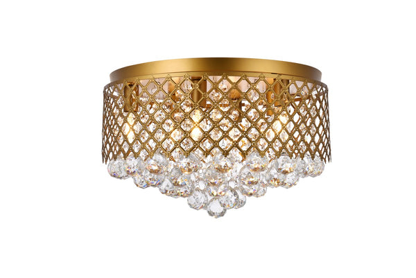 Tully Outdoor (Damp) Flush Mount Ceiling Light by Elegant Lighting