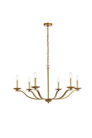 Buy brass Trey Pendant by Elegant Lighting