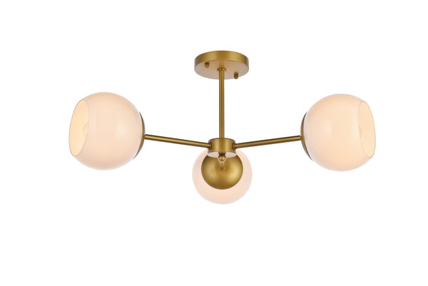 Briggs Flush Mount Ceiling Light by Elegant Lighting