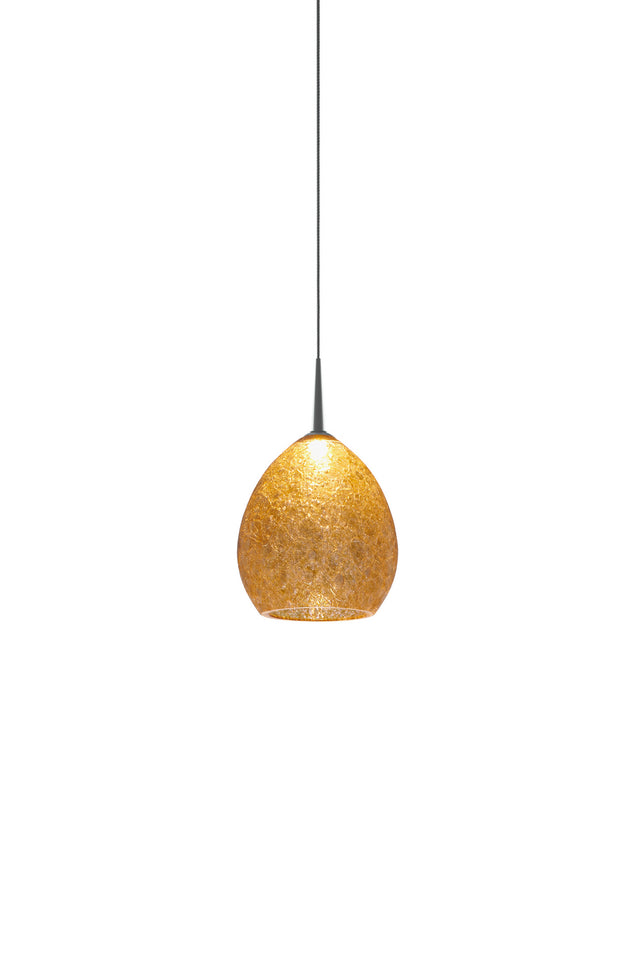 LED Pendant in Bronze by Bruck Lighting from the Vibe collection