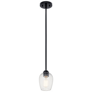 Buy black-with-clear-satin-etched-glass-and-clear-seedy-shade Valserrano Pendant by Kichler