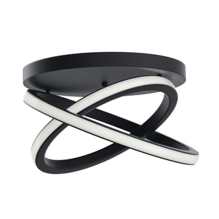 Buy matte-black Caputo Flush Mount Ceiling Light by Kichler