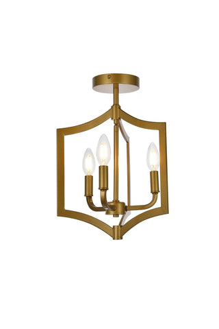 Kiera Outdoor (Damp) Flush Mount Ceiling Light by Elegant Lighting