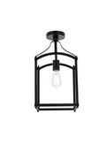 Janet Outdoor (Damp) Flush Mount Ceiling Light by Elegant Lighting