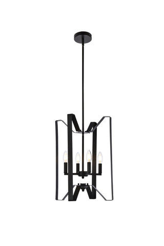 Buy black Hoffman Outdoor (Damp) Pendant by Elegant Lighting