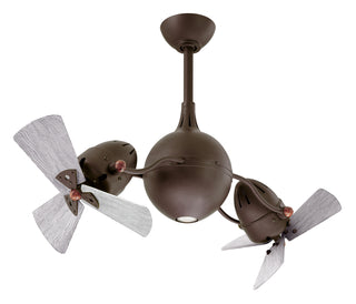 Buy textured-bronze-finish-with-barn-wood-tone-blades 6-Blades Acqua Matthews Fan Company by Matthews Fan Company