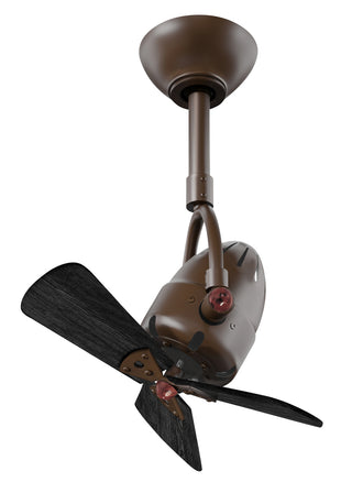 Buy textured-bronze-finish-with-matte-black-blades Diane Ceiling Fan by Matthews Fan Company
