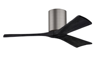 Buy brushed-pewter-finish-with-matte-black-blades Irene-H Hugger Ceiling Fan by Matthews Fan Company