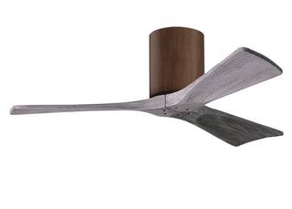 Buy walnut-finish-with-barn-wood-tone-blades Irene-H Hugger Ceiling Fan by Matthews Fan Company