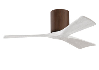 Buy walnut-finish-with-matte-white-blades Irene-H Hugger Ceiling Fan by Matthews Fan Company