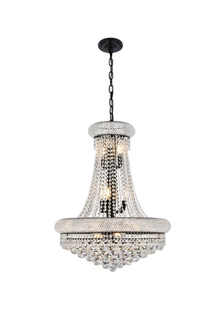 Buy black-and-clear-shade Primo Outdoor (Damp) Chandelier by Elegant Lighting