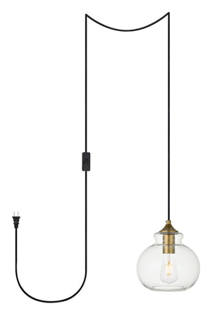 Buy brass Destry Outdoor (Damp) Pendant by Elegant Lighting