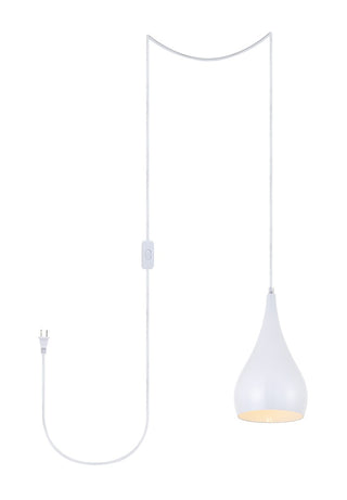 Buy white Nora Outdoor (Damp) Pendant by Elegant Lighting