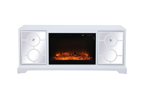 Modern TV Stand with Fireplace by Elegant Lighting