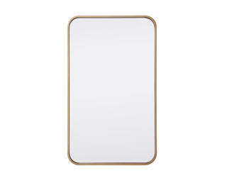 Buy brass-and-clear-shade Evermore Mirror by Elegant Lighting