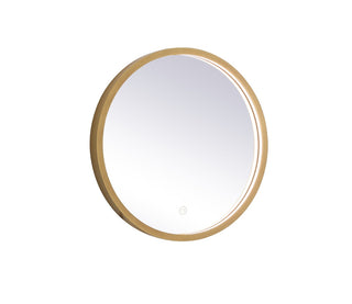 Buy brass-and-clear-shade Pier Outdoor (Damp) Mirror by Elegant Lighting