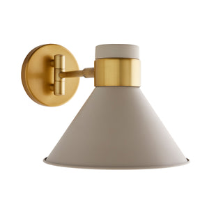 Buy taupe-and-metal-shade Lane Outdoor (Damp) Wall Sconce by Arteriors