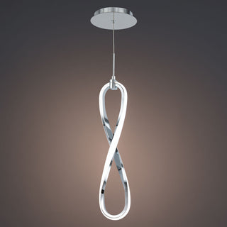 Buy chrome-and-white-shade Marise Pendant by W.A.C. Lighting