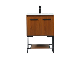 Buy teak Sloane Vanity by Elegant Lighting
