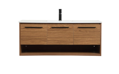 Roman Vanity by Elegant Lighting – Lights: One Light (48.00"L x 18.00"W x 19.70"H) – Finish: Walnut Brown – Elegant Lighting-VF43548WB