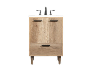 Buy natural-oak Baldwin Vanity by Elegant Lighting