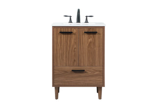 Buy walnut-brown Baldwin Vanity by Elegant Lighting