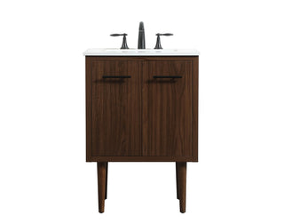 Buy walnut Cyrus Vanity by Elegant Lighting