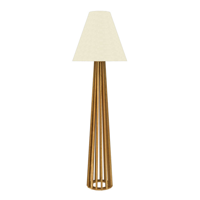 Slatted Outdoor (Damp) Floor Lamp by Accord Lighting