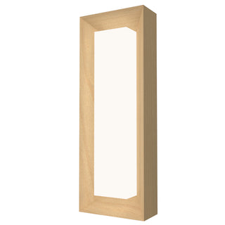 Buy maple-and-beige-tan-shade Squares Outdoor (Damp) Wall Lamp by Accord Lighting