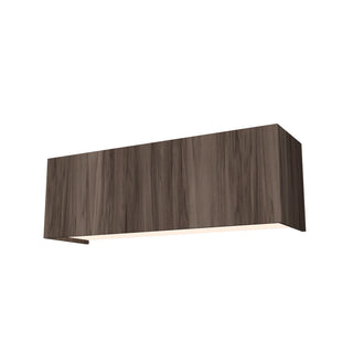 Buy american-walnut-and-amber-brown-shade Clean Outdoor (Damp) Wall Lamp by Accord Lighting