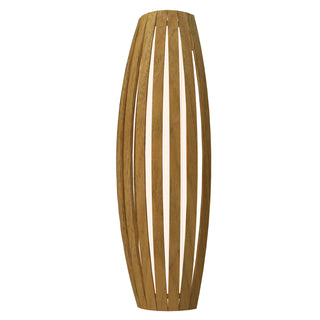 Buy louro-freijo-and-beige-tan-shade Barrel Outdoor (Damp) Wall Lamp by Accord Lighting