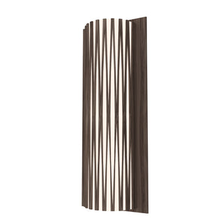 Buy american-walnut-and-amber-brown-shade Living Hinges Outdoor (Damp) Wall Lamp by Accord Lighting