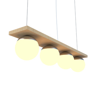 Buy maple-and-white-shade Sfera Outdoor (Damp) Pendant by Accord Lighting