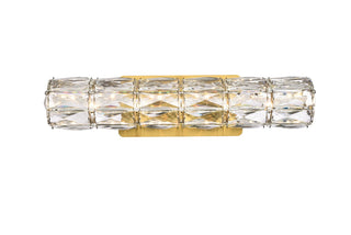 Buy gold-and-clear-shade Valetta Sconce by Elegant Lighting