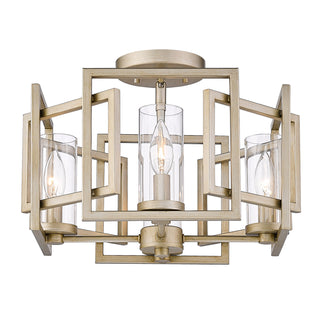 Buy white-gold Marco Flush Mount Light by Golden