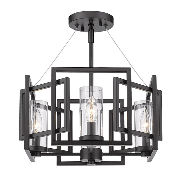 Marco Semi Flush Mount Light by Golden