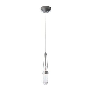 Buy sterling-with-clear-bubble-glass-yg-glass-and-clear-seedy-shade Link Mini Pendant by Hubbardton Forge