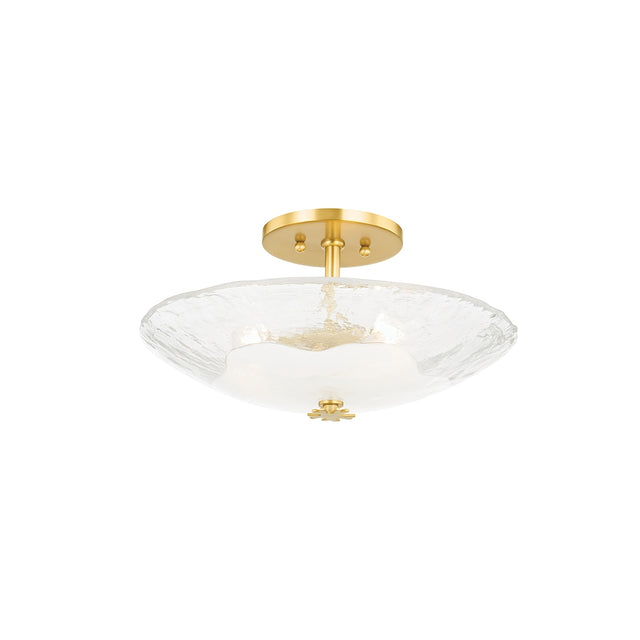 Lago Outdoor (Damp) Flush Mount Ceiling Light by Hudson Valley