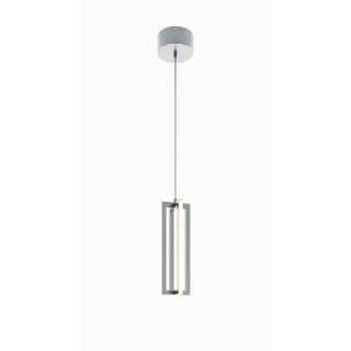Buy satin-nickel-and-white-shade Cass Outdoor (Damp) Pendant by AFX Lighting