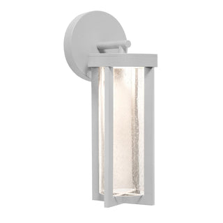 Buy textured-grey-with-clear-seeded-glass-glass-and-clear-seedy-shade Rivers Outdoor (Wet) Wall Lanterns by AFX Lighting