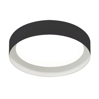 Buy black-and-white-with-black-steel-glass-and-white-shade Reveal Outdoor (Damp) Flush Mount Ceiling Light by AFX Lighting