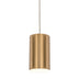 Satin Brass with Satin Brass Steel Glass and Metal Shade