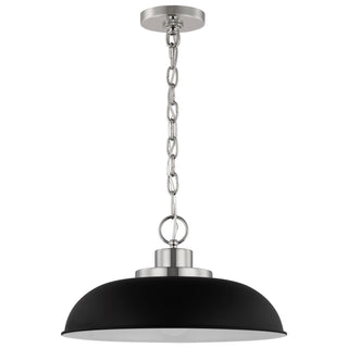 Buy matte-black-polished-nickel Colony Pendant by Nuvo Lighting